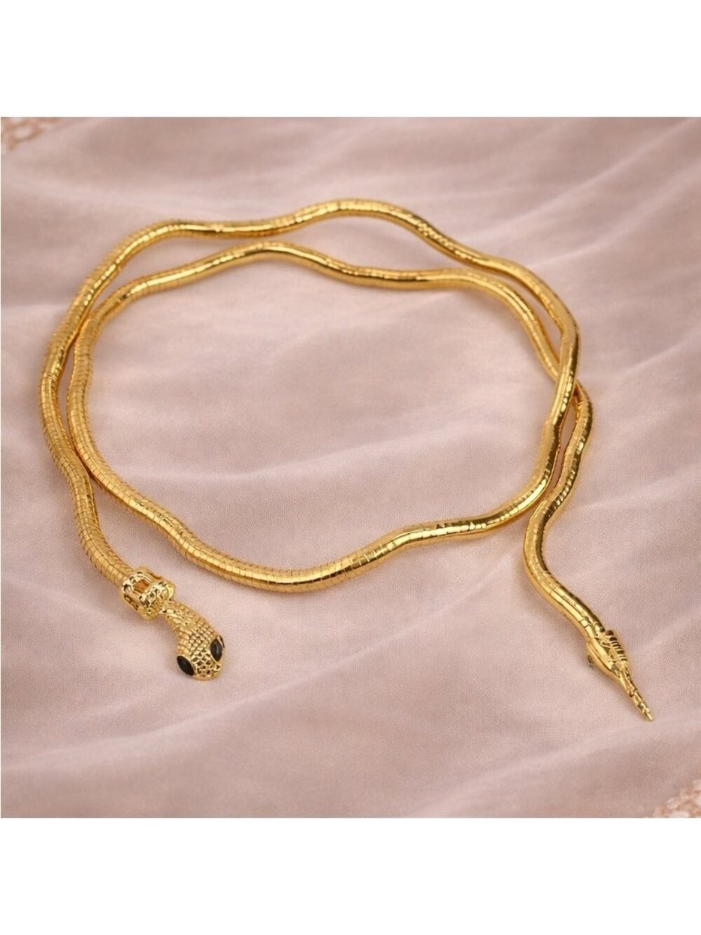 Serpenti Gold Magic Snake Cool Bendy Multilayer Necklace